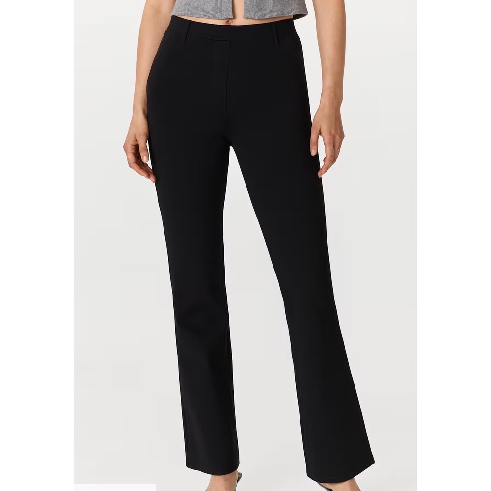 Quince Ultra-Stretch Ponte Bootcut Pants Black Medium New With Tags